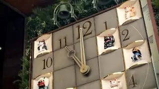 ららテラス川口 からくり時計 2025/5/31 11:00 グランドオープン初日 旧そごう川口店 世界の人形時計 SEIKO ねこ