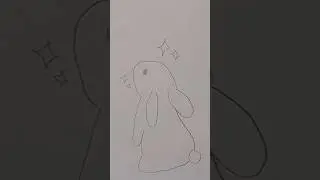 Cute bunny drawing easy