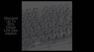 Crystal Transparent Cherry Profile Keycaps For Mechanical Gaming Keyboard ISO Enter PC Key Caps Side