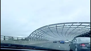 Melbourne Freeway Drive Bolte Bridge to Burney Tunnel M1 SouthEast 4K