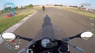 мото на треке с телеметрией