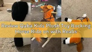 Review Qaba Kids Plush Toy Rocking Horse Ride on with Realistic Sounds - Brown