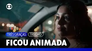 Gerluce se anima ao saber que Paulinho &eacute; divorciado e n&atilde;o tem namorada | Tr&ecirc;s Gra&ccedil;as | TV Globo