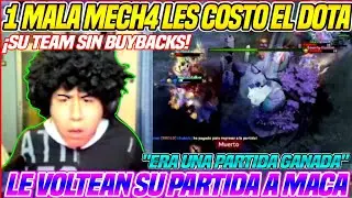 😡MACARIUS RAGE😡NO LO PUEDE CREER QUE PIERDA UN DOTA GANADO😂LE VOLTEAN SU PARTIDA🤣SU TEAM SIN BUYBACK