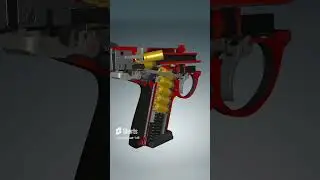 How To Work Revolver  3D animination       #trending #viralvideo #revolver gun make by spring