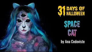 Space Cat Face Paint by Ana Cedoviste