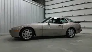 1988 Porsche 944 Turbo S Silver Rose Fly Around 4K