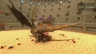 Dragon vs Ostrich
