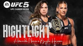 Highlights: Amanda Nunes vs Kayla Harrison &ndash; UFC 5 Bantamweight Fight Night 🔥🥊