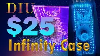$ 25 Infinity Mirror PC, espejo infinito, RGB AURA SYNC vidrio falso y acr&iacute;lico