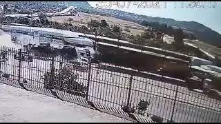 CCTV captures runaway truck plough into several cars in Nelspruit