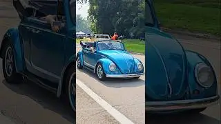 Volkswagen Beetle Classic Car Drive By Engine Sound Cruisin' Hines 2024