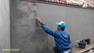 How To Render and Smooth the Surface of Concrete Wall