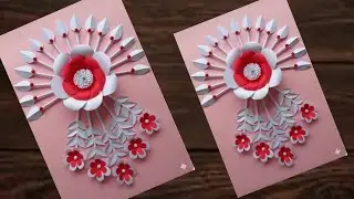 Beautiful Pepper Wall Hanging Craft| Easy DIY Paper Wall Decor | Home Decoration Ideas viral video