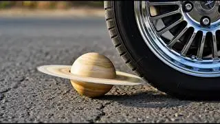 🌍 Crushed the ENTIRE Solar System under the wheel... 😱 Full ASMR Crush 4K