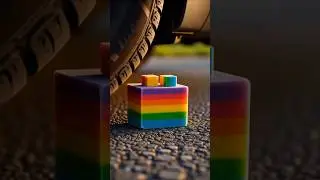 Layered Material Pressure Test: Color Block Compression (ASMR)
