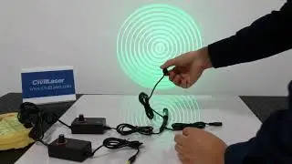 10-Ring Concentric Circle Laser Light Source Focus Adjustable