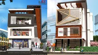 Commercial Building Elevation Design || Temple Elevation Design||Convention Hall Design