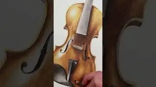 Let's Draw... A Violin #drawing #watercolorpencils #realisticart #arttimelapse #violin