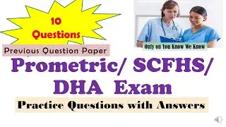NCLEX 2022/Prometric Exam Part 1 / SCFHS / DHA Exam /Previous Question paper/ practice paper