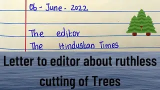 letter for editor