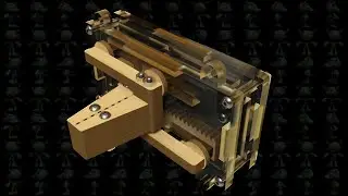 Laser Cut Servo Gripper 3D Model
