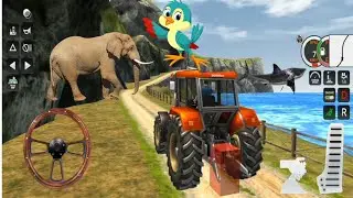 Real Tractor Trolly Offroad Farming Simulator - Lucknow Farmer Game - #132 Gameplay