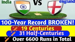 India vs England Test Series 2025 Breaks 100-Year-Old Record | Unbelievable Batting Stats!| News