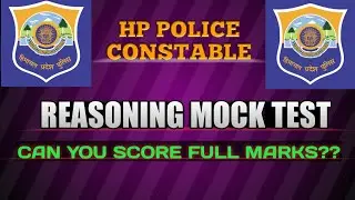 REASONING! HP POLICE CONSTABLE REASONING MOCK TEST! (#REASONINGQUESTIONS#) 2021