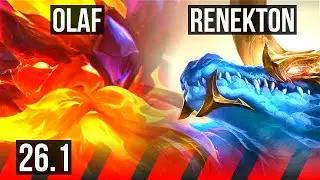 OLAF vs RENEKTON (TOP) | EUW Grandmaster | 26.1