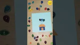 Easy 5 minute Craft For Kids | DIY Quilling Art | Kids Craft #YellowClass #shorts