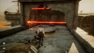 Stellar Blade | Laser-guarded crate at Buried Ruins