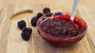 Homemade Blackberry Jam with Fresh Tarragon & Lemon Zest