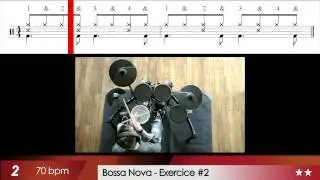 Cours de Batterie ★ Rythme Bossa Nova