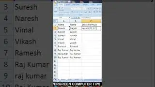 Exact formula in  Excel Trick & Tips #short #ytshorts   #youtubeshorts   #youtubevideo  #viral