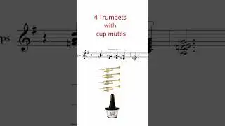 Old School Jazz Sound with 4 Trumpets #arranging #orchestration #brassinstrument