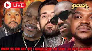 No Jumper BEEF Ant Jefe vs Wack100 | Adam22 the lol cow | Big Ak gets PUNCHED!