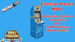 Arcade1up Big Blue MOD: IL Eurosticks and HAPP buttons INSTALLED!!!