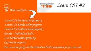 Learn CSS - Border related properties
