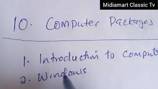 List of computer Packages for beginners | Computer Study programs