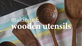 Behind the scenes: Dark Walnut Kitchen Utensils 6 Pieces Set