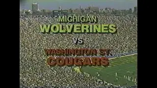 1983 Washington State @ Michigan; College Football