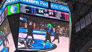 Champ Dances like a champ at Dallas Mavericks vs LA Clippers 2/12/22