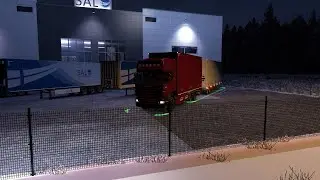 ETS 2 Rigid (Tandem) Паркиране на сляпата страна ( дясно огледало) blind side parking