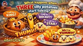 ✨ &ldquo;Three Silly Potatoes Talk! | Funny 3D Kids Story  🌈 Montoo Kids TV