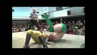 Will Ospreay - Standing Shooting Star Press & Diving Corkscrew Moonsault