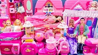15 Minutes Satisfying with Unboxing Barbie Princess Bedroom and Kitchen Playset ASMR | Review Toys
