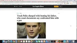 Track Palin Charged With Domestic Violence For Beating His Father