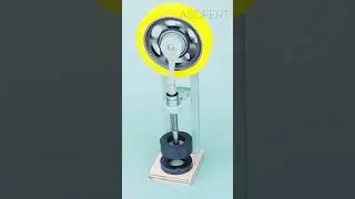 Magnetic Levitation Engine: Watch It Run Without Batteries! (Amazing Magnet Science)🤯