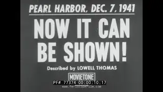 AFTERMATH OF PEARL HARBOR ATTACK  DECEMBER 7th 1941  77374